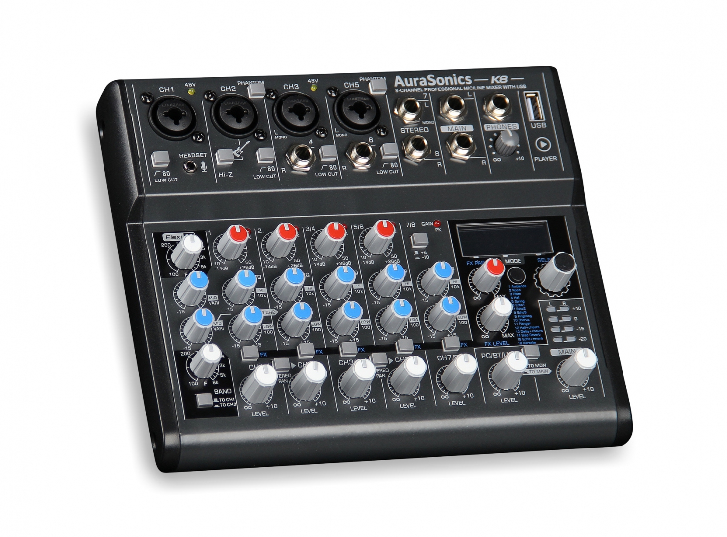 AuraSonics K8 компактный микшерный пульт в Снежногорске