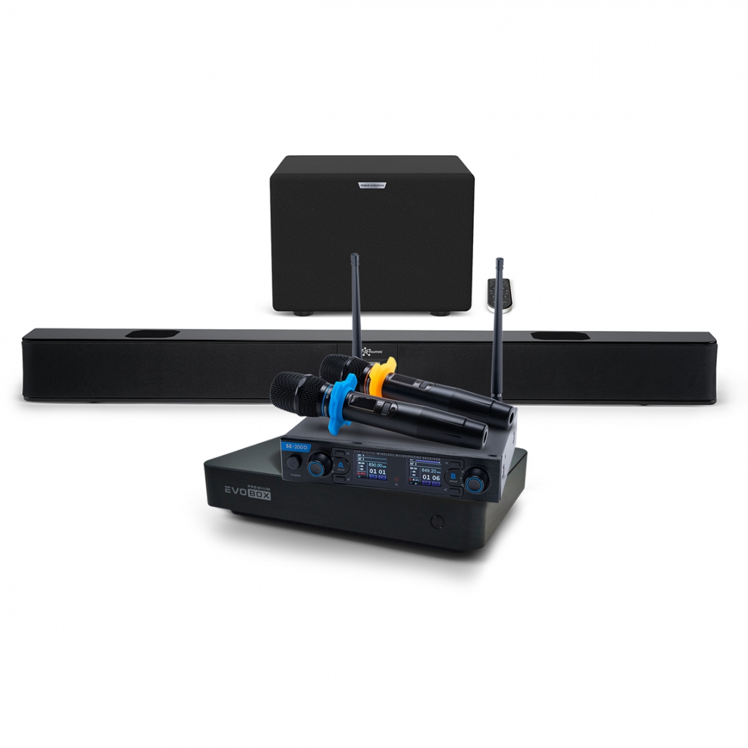 Hi-End караоке-система EVOBOX Premium + EvoSoundBar (саундбар с караоке) в Снежногорске