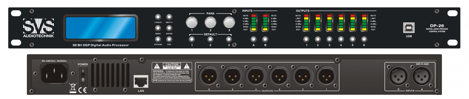 SVS Audiotechnik DP-26 Цифровой процессор: 2 входа 6 выходов в Снежногорске