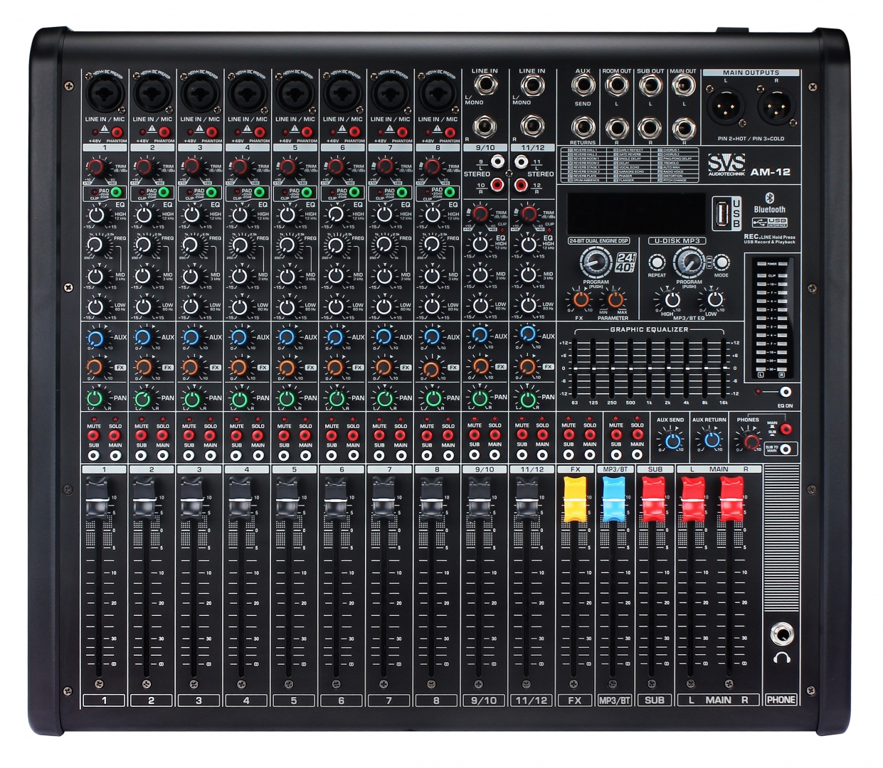 SVS Audiotechnik mixers AM-12 Микшерный пульт аналоговый, 12-канальный в Снежногорске