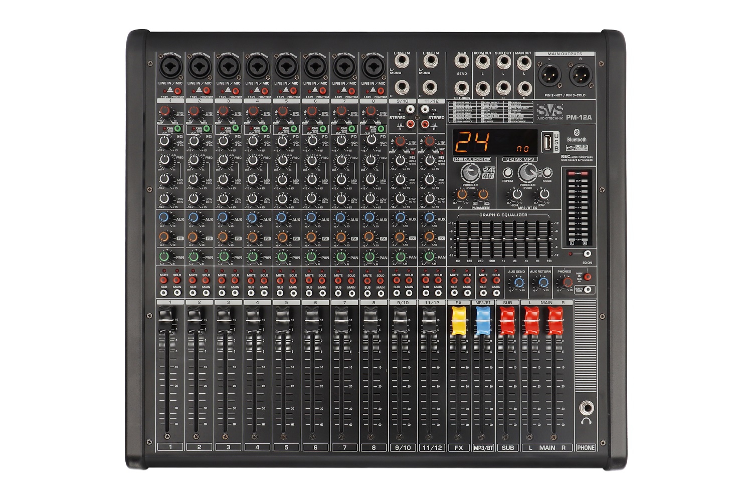 SVS Audiotechnik mixers PM-12A Активный аналоговый микшерный пульт, 12-канальный в Снежногорске